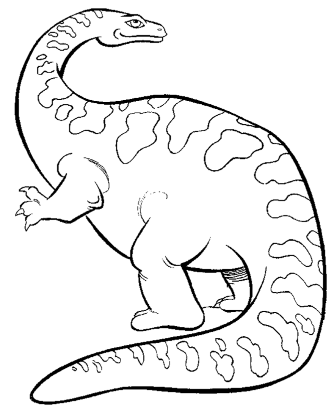 Plansa de colorat cu Dinozauri 64 162